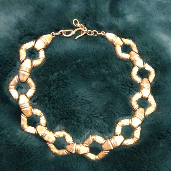 Monet Jewelry - Vintage Monet Chunky Bamboo Necklace